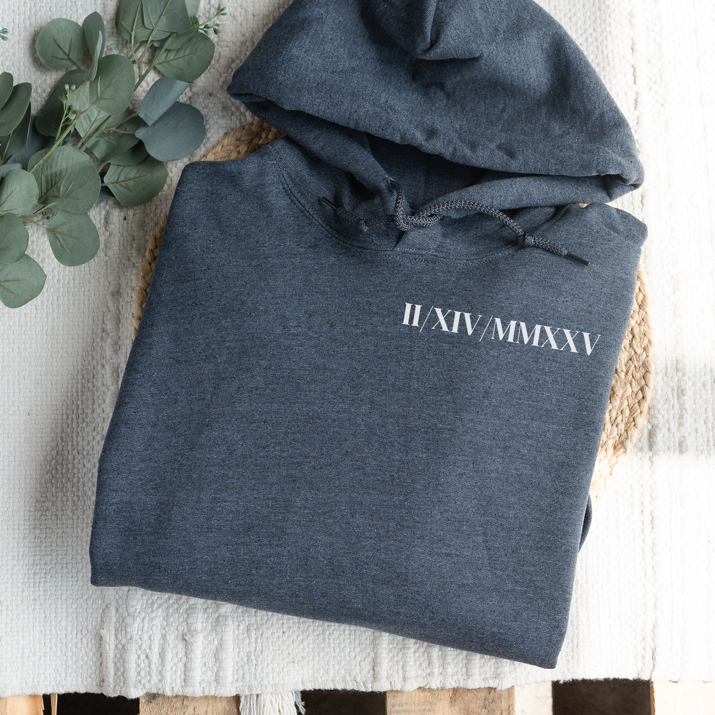 Customized Roman Numeral Hoodie