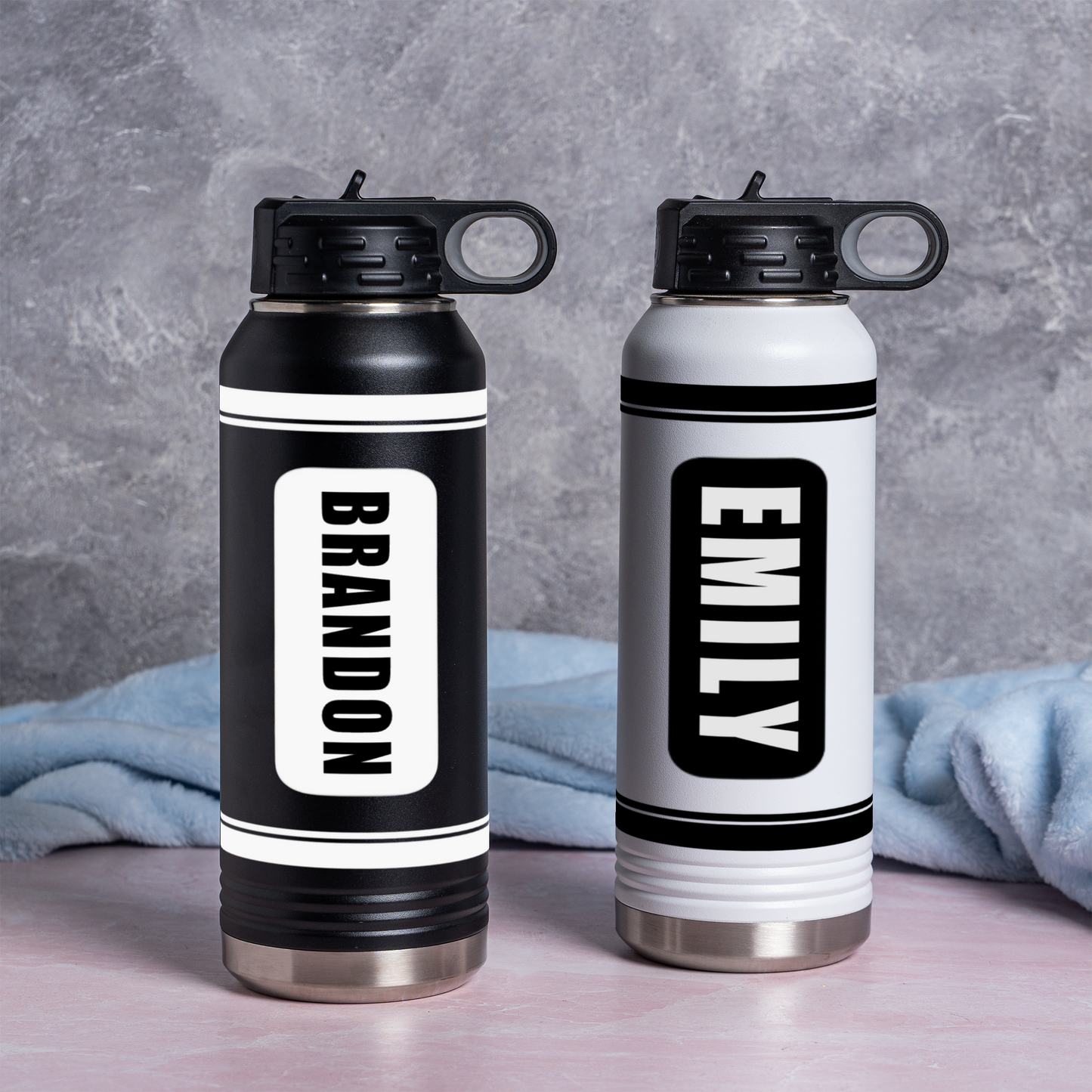 Customized Kids Color Crayon Water Bottle Tumblers