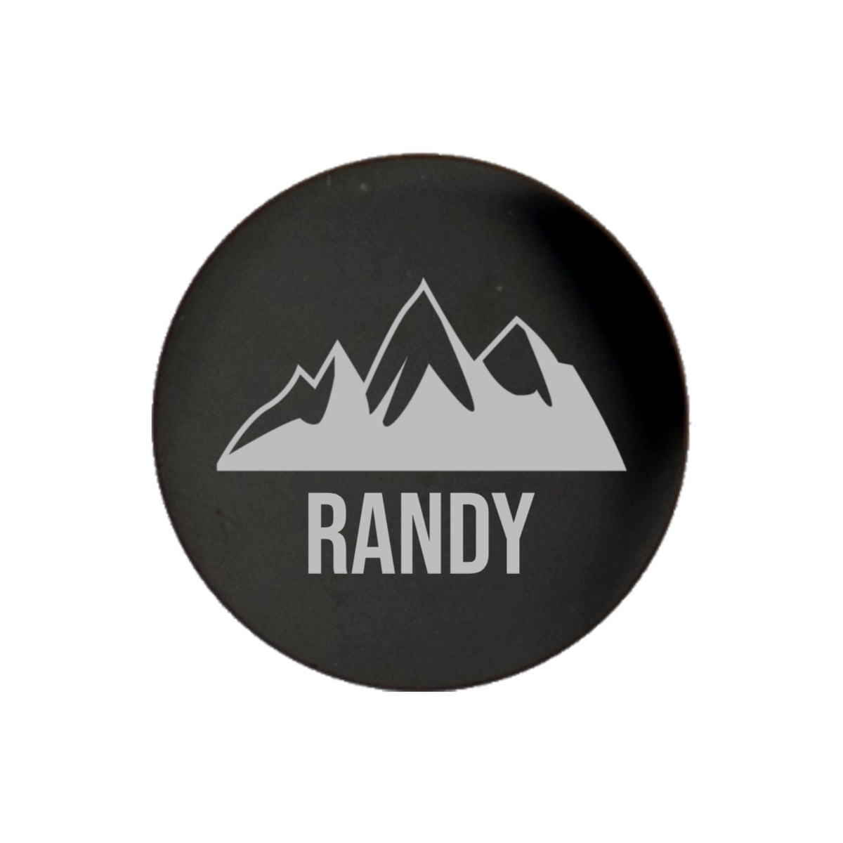 Customizable Round Black Cufflinks
