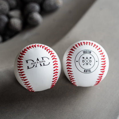 Customized Baseball for Dad
