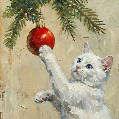 Christmas Cat Framed Print