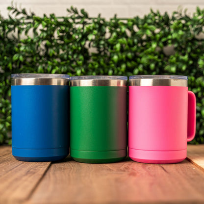 Customized 15oz Stainless Steel Mugs with Handle