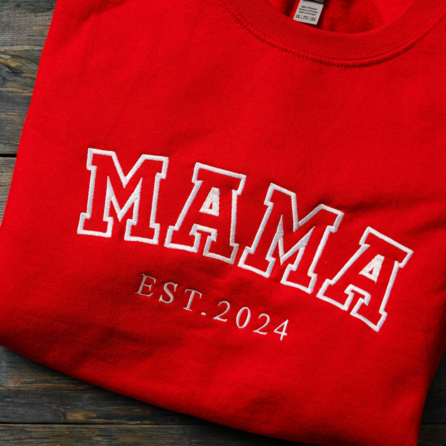 Custom Embroidered Mama/Grandma Family Names Sweatshirt