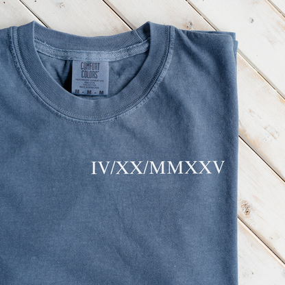 Customized Roman Numeral T-Shirt