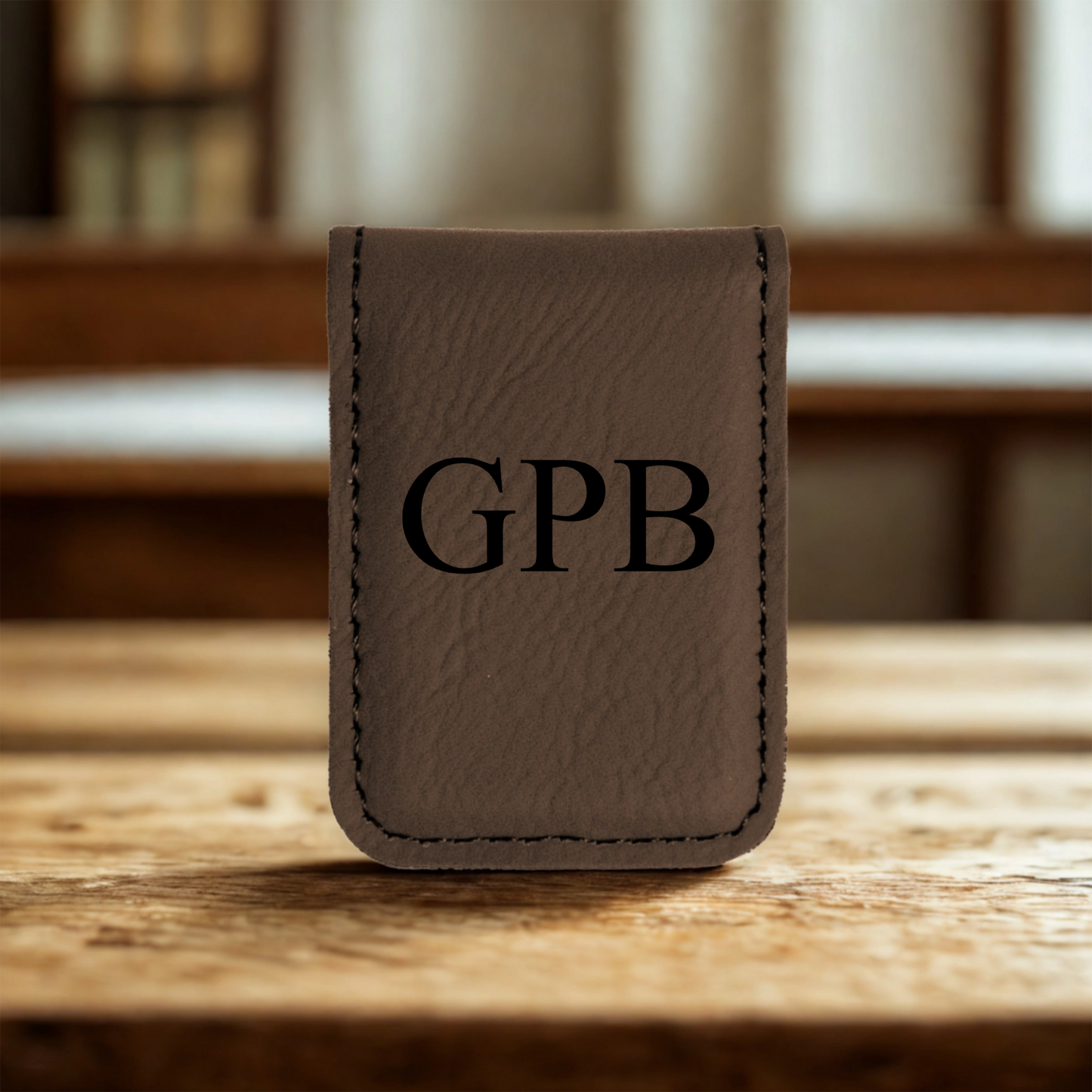 Customized Vegan Leather Money Clip