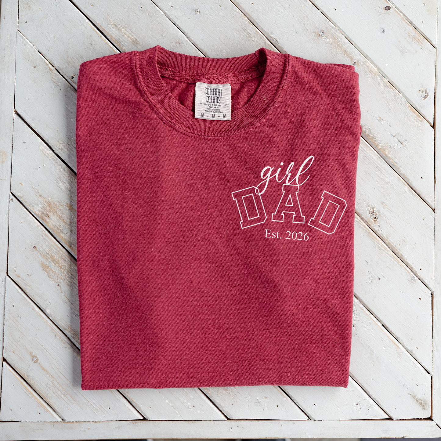 Premium Girl Dad T-Shirt with Custom Est Year