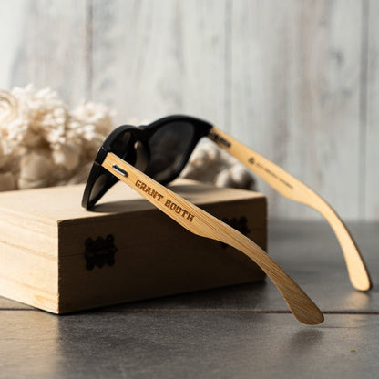 Customized Wayfarer Wood Sunglasses