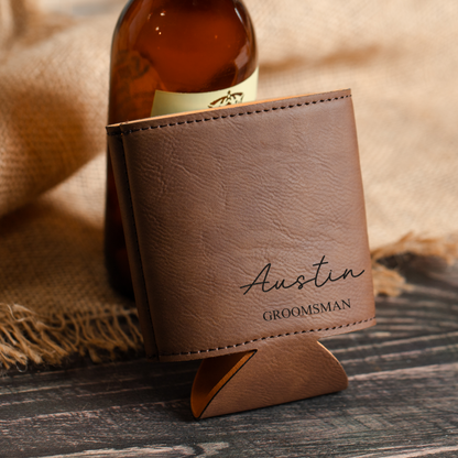 Customized Can Cooler & Bottle Opener Gift Set