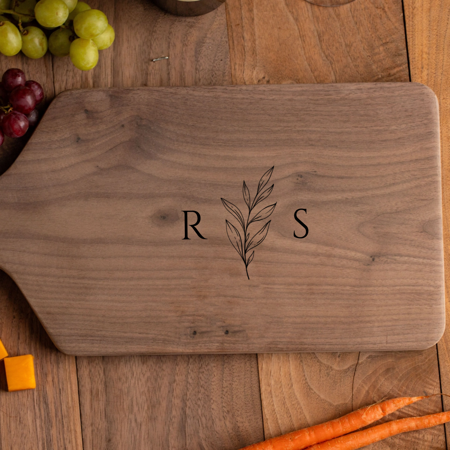 Customized Large Paddle Cutting Boards - Elegant Name & Date Designs