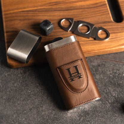 Customized Brown Cigar Holder
