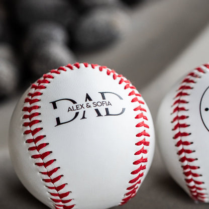 Customized Baseball for Dad