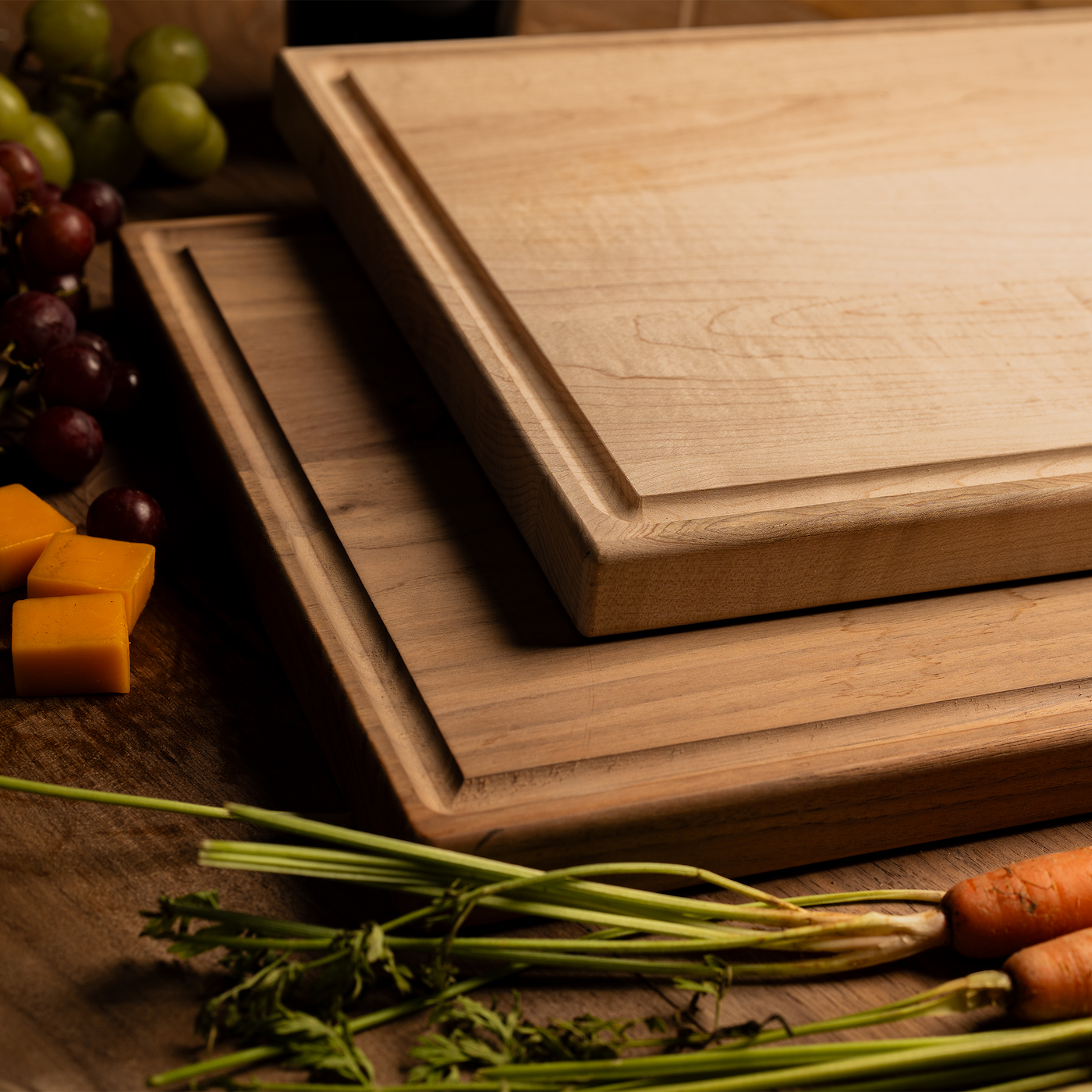 Customized Rectangle Cutting Boards - Elegant Name & Date Designs Bottom Right