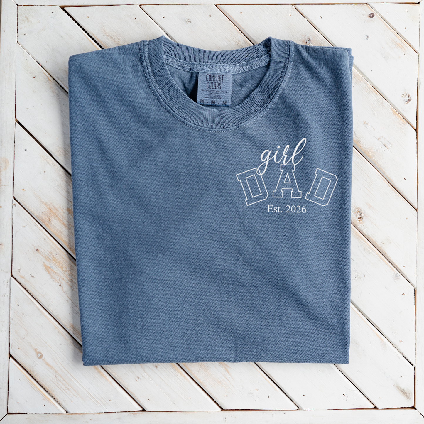 Premium Girl Dad T-Shirt with Custom Est Year