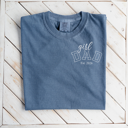 Premium Girl Dad T-Shirt with Custom Est Year
