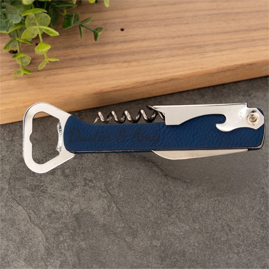 Customized Vegan Leather Wine Openers