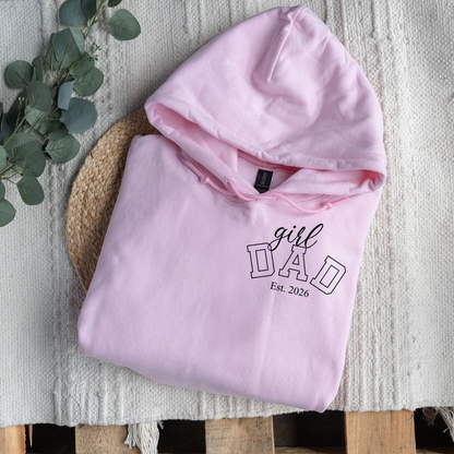 Custom Girl Dad Hoodies with Est. Year