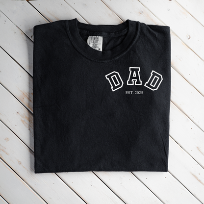 Premium Customized Dad Est.T-Shirt
