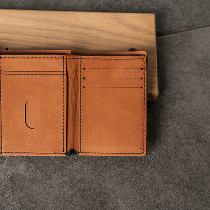 Customized Vegan Leather Trifold Wallet