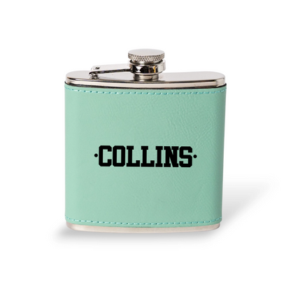 Customized Leather Wrapped Stainless Steel Flasks - Signature Designs